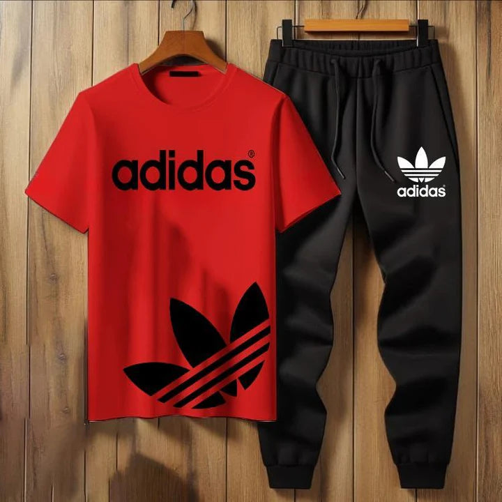 2 PcsMe's Cotton Jersy Printed Track Suit