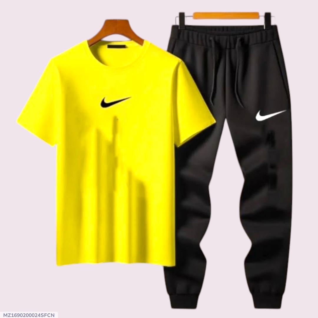 2 Men Micro Interlock printed Track Suit