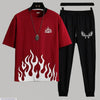 2 Pcs Men Micro Plain Track Suit