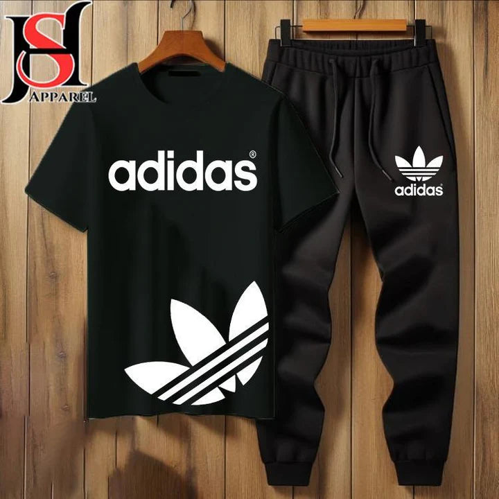 2 PcsMe's Cotton Jersy Printed Track Suit